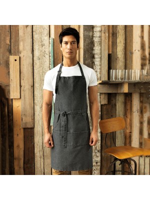 Plain Jeans stitch bib apron Premier 265 GSM